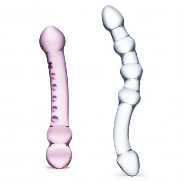 Double Pleasure Glass Dildo Set Glas Dildos