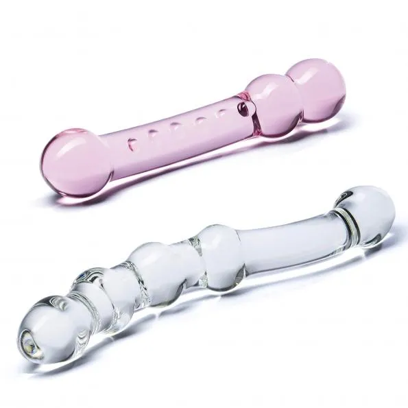 Double Pleasure Glass Dildo Set Glas Dildos