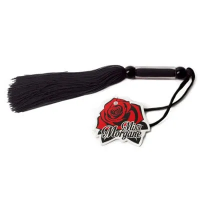 Miss Morgane Rubber Whip 10 inches Black Landco Dildos