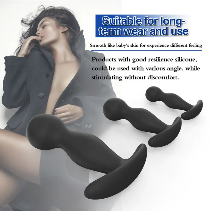 Anal Set of Anal Butt Plug Sex Toy for Men Adult Prostate Massager Silicone Anal Toy for Male EVEs SECRETS