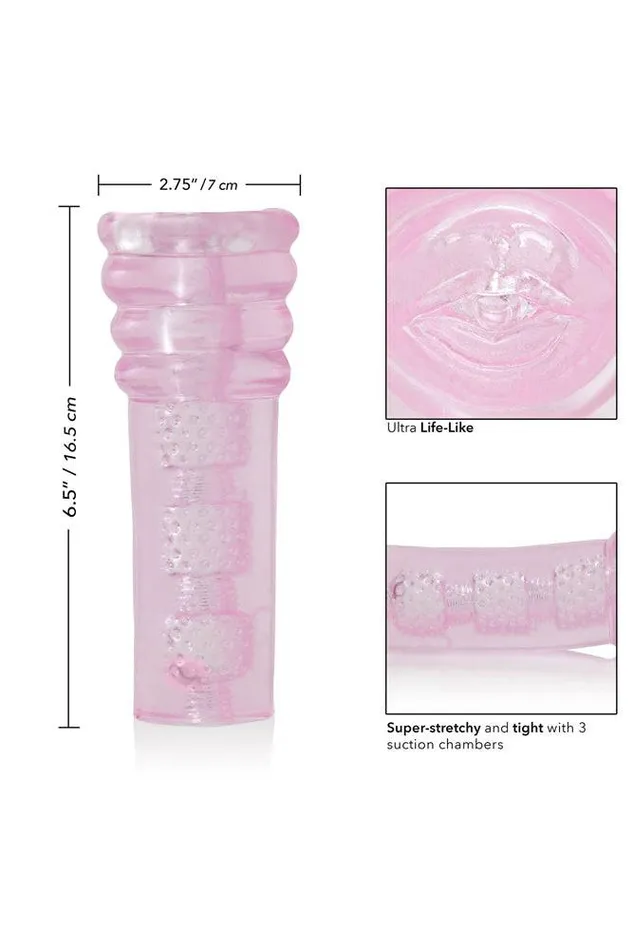 Cal Exotics Sue Johanson Super Head Honcho Stroker Pink Cal Exotics Male Sex Toys