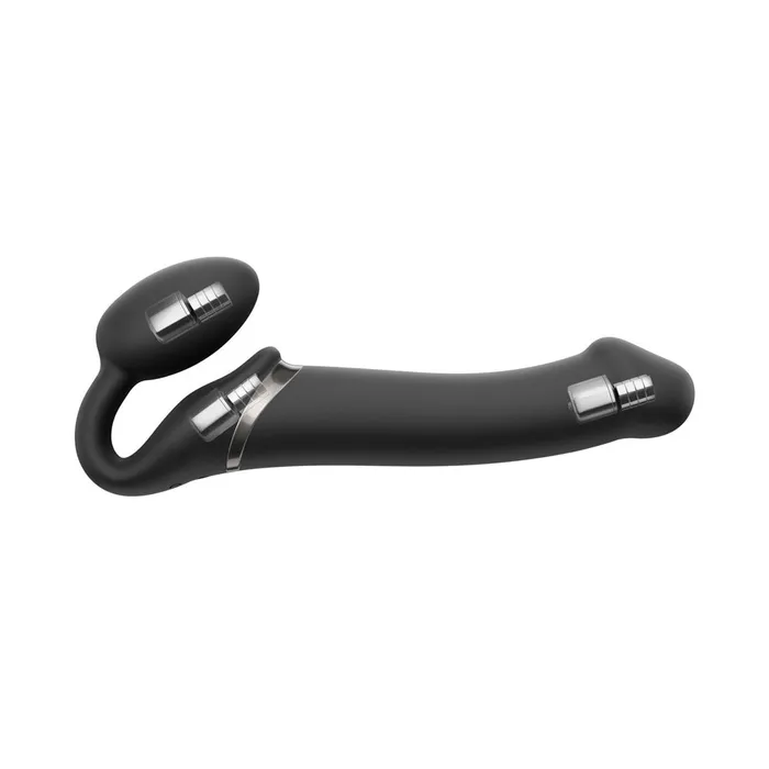 Female Sex Toys STRAP ON ME Strap On Me Strapless Bendable Remote Vibrating Strap On Medium Black