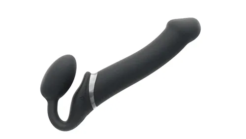 Female Sex Toys STRAP ON ME Strap On Me Strapless Bendable Remote Vibrating Strap On Medium Black