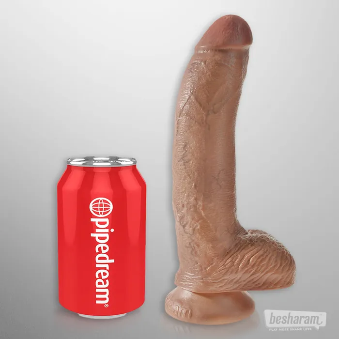 King Cock 9 Realistic Dildo with Balls Pipedream Female Sex Toys