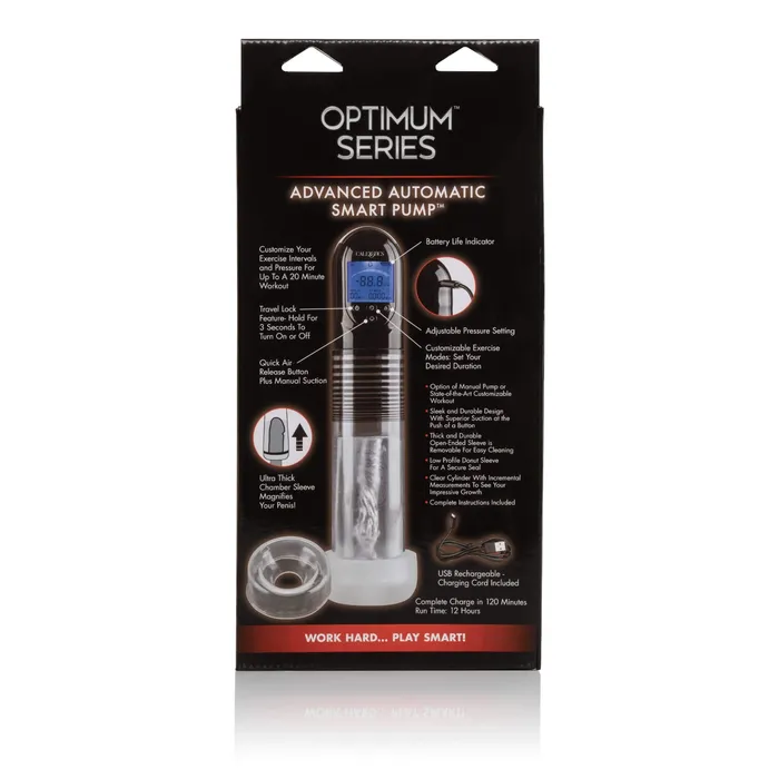 California Exotics California Exotics Optimum Series Advanced Automatic Smart Penis Pump Clear Male Sex Toys