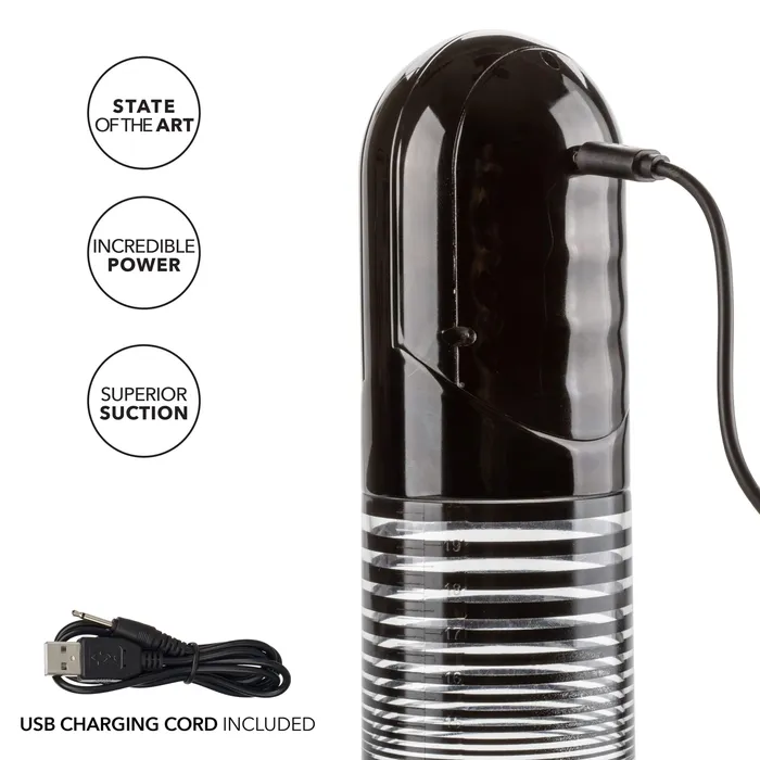 California Exotics California Exotics Optimum Series Advanced Automatic Smart Penis Pump Clear Male Sex Toys