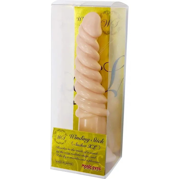Dildos Magic Eyes Magic Eyes Winding Stick Sucker L Dildo Beige