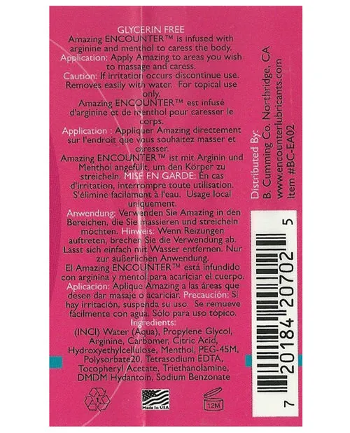Lubricants Encounter Female Arousal Lubricant Amazing B Cumming Company INC