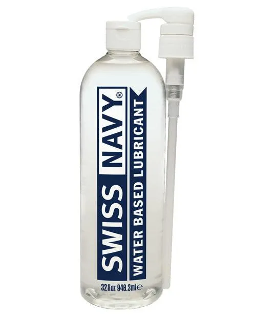Swiss Navy Water Based Lube 8 Oz or 32 Oz MD Science Lab Vibrators
