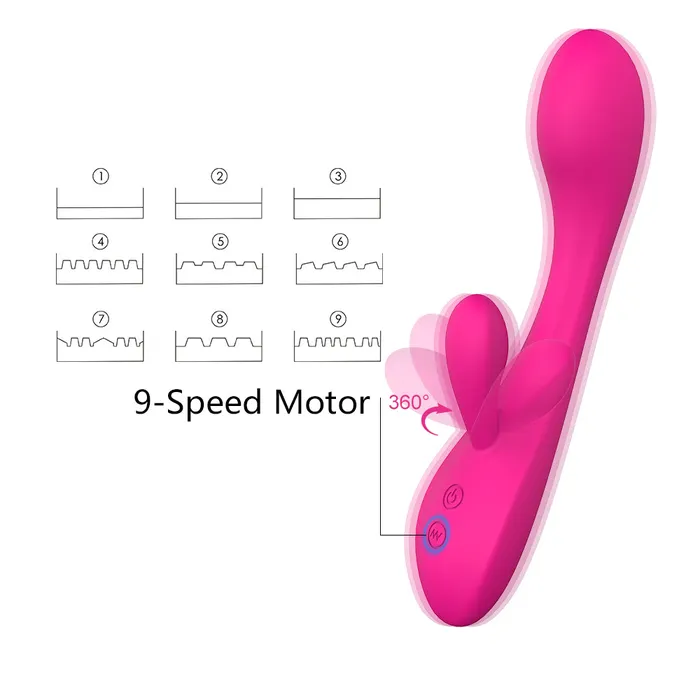 Vibrators YoYoLemon YoYoLemon Rabbit Vibrator for Vagina G Spot and Clitoral Adult Sex Toys for Women Pink