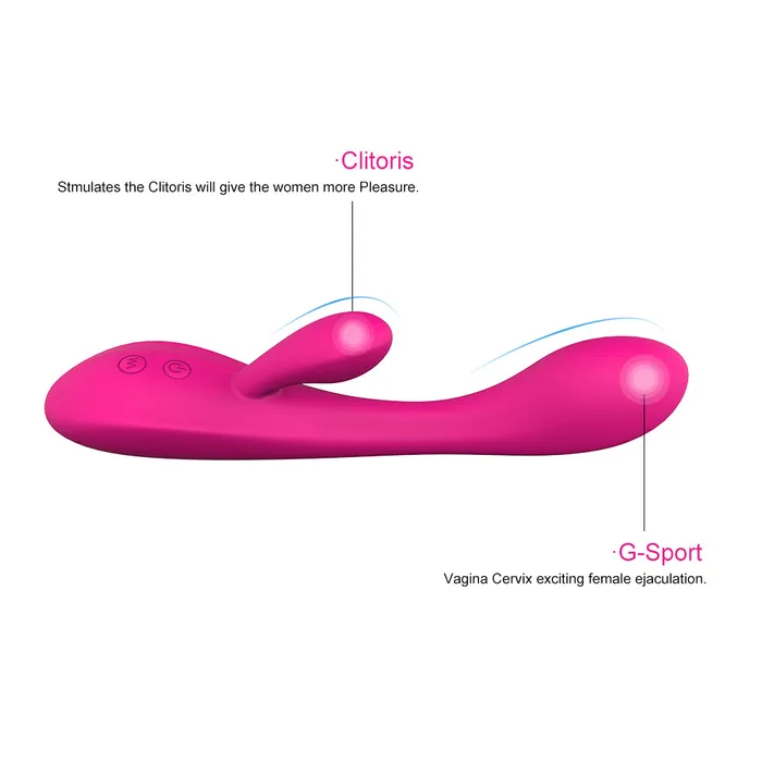 Vibrators YoYoLemon YoYoLemon Rabbit Vibrator for Vagina G Spot and Clitoral Adult Sex Toys for Women Pink