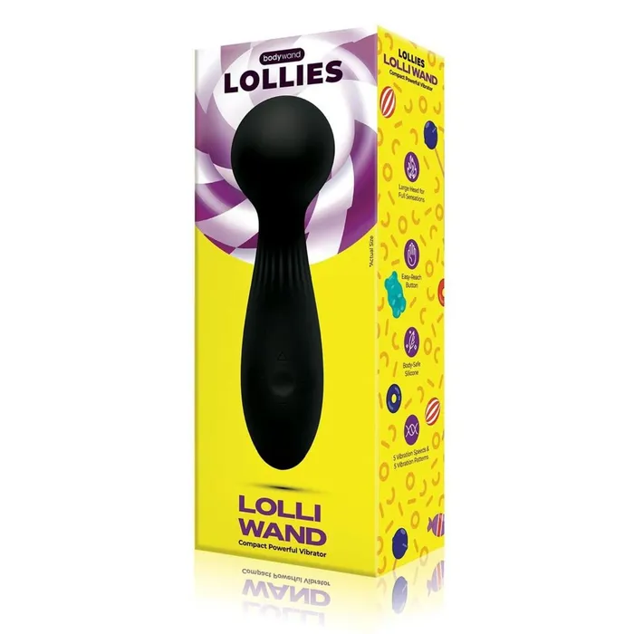 Bodywand Lollies Lolli Wand Vibrator Black Bodywand Vibrators