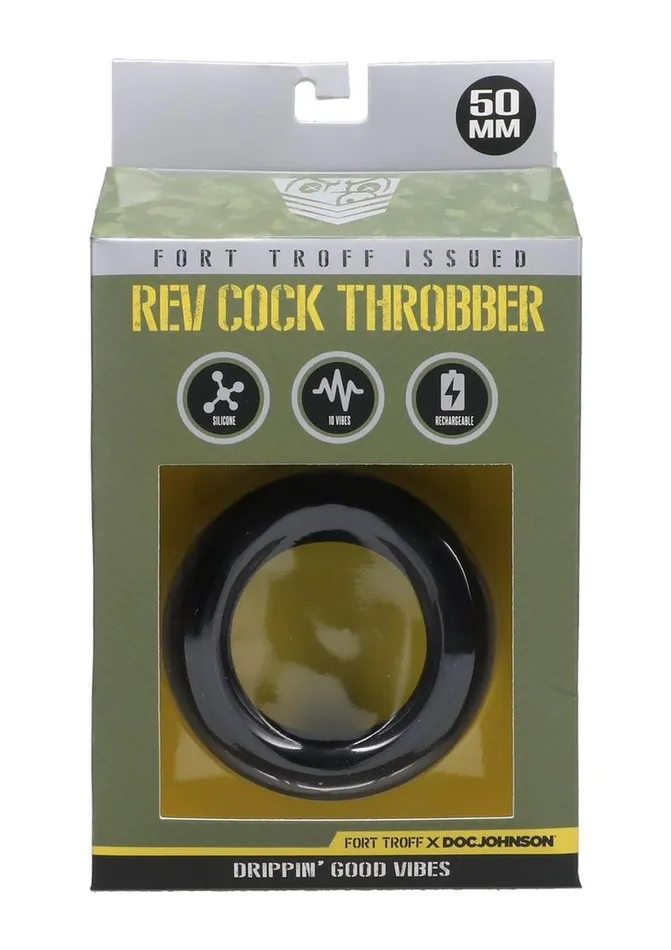 Fort Troff Male Sex Toys Fort Troff Rev Cock Throbber Rechargeable Silicone Cock Ring