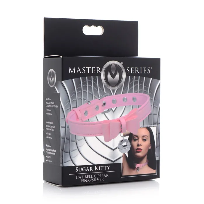 Master Series Vibrators Master Series Sugar Kitty Cat Bell Collar Pink Silver Master Series Vibrators Master Series Sugar Kitty Cat Bell Collar Pink Silver