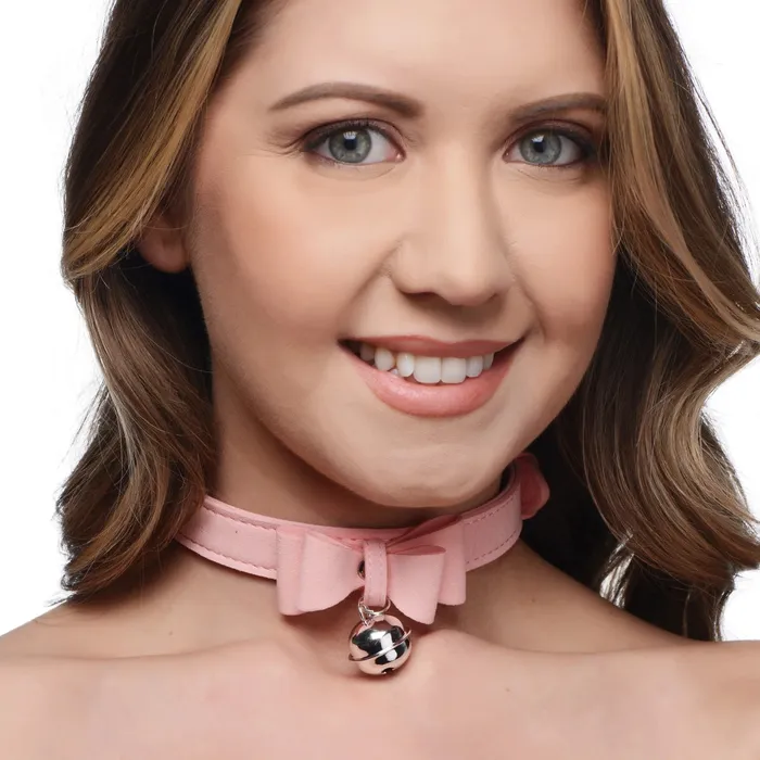 Master Series Vibrators Master Series Sugar Kitty Cat Bell Collar Pink Silver Master Series Vibrators Master Series Sugar Kitty Cat Bell Collar Pink Silver