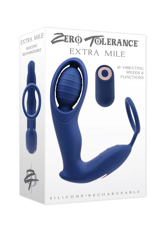 Zero Tolerance Female Sex Toys Zero Tolerance Extra Mile Rechargeable Silicone CRing Double Motor Vibrator with Remote Control