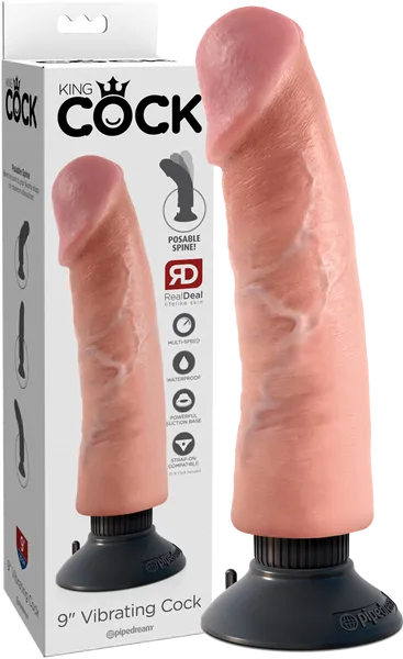 9 Vibrating Cock Flesh Pipedreams Dildos