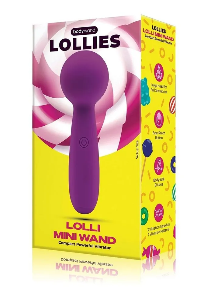 Bodywand Mini Lollies Rechargeable Silicone Mini Vibrator Bodywand Female Sex Toys