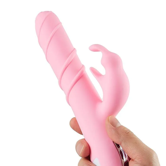 Female Sex Toys ADLTOYFUN GSpot Clitoral Massager 360 Rotation Rabbit Vibrator