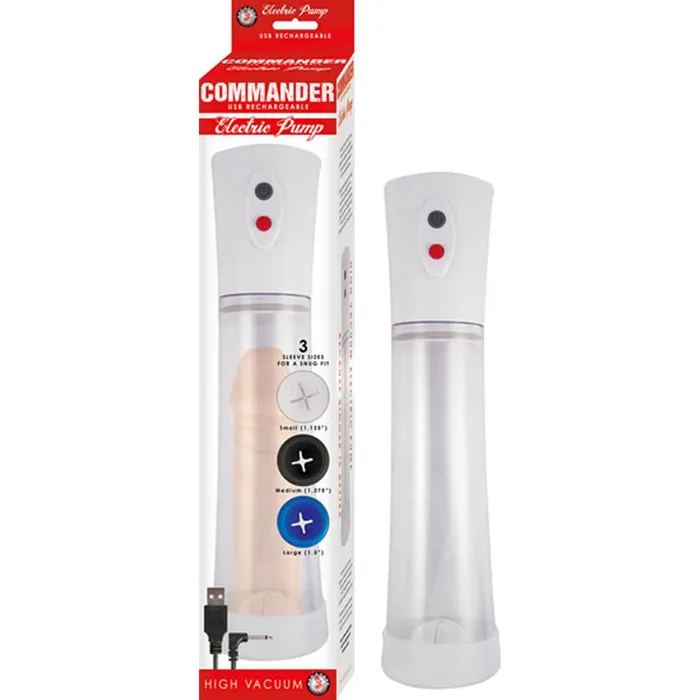 Nasstoys Anal Commander Electric Pump Clear
