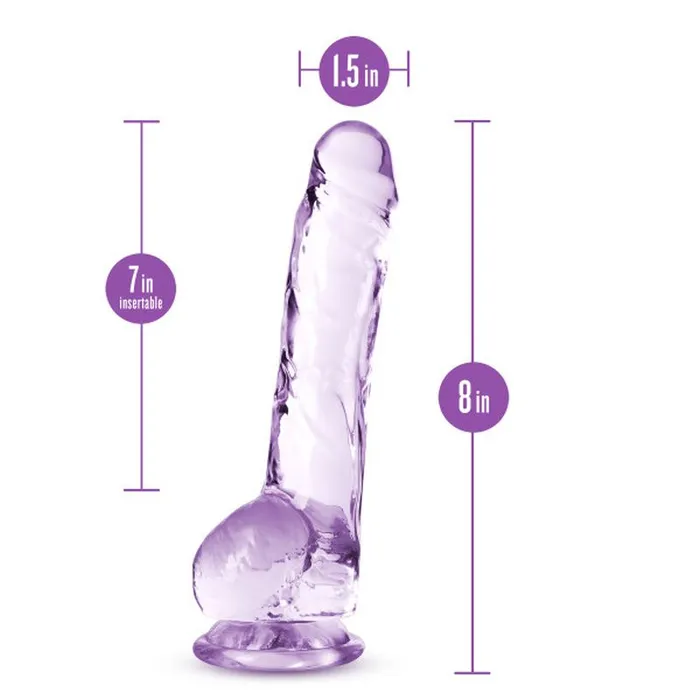 Naturally Yours 8 Crystaline Dildo Amethyst Naturally Yours Dildos