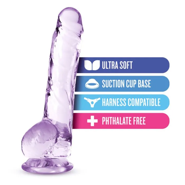 Naturally Yours 8 Crystaline Dildo Amethyst Naturally Yours Dildos
