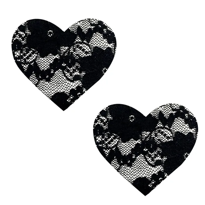 Neva Nude Anal Vogue Black Lace I Heart U Nipztix Pasties