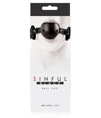 Sinful Ball Gag Black nsnovelties Anal