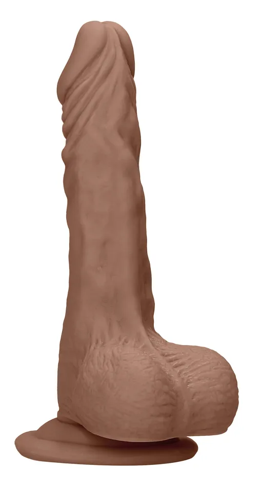2024 Holiday Sale Dildos 8 Inch Dong With Testicles Tan