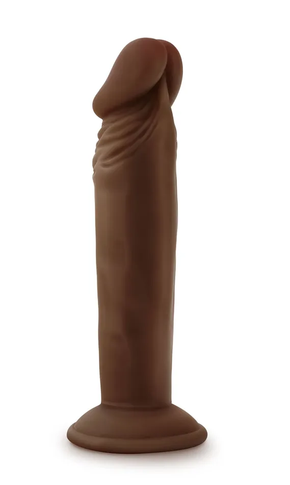 Blush Dildos Dr Skin Plus 6 Inch Posable Dildo Chocolate