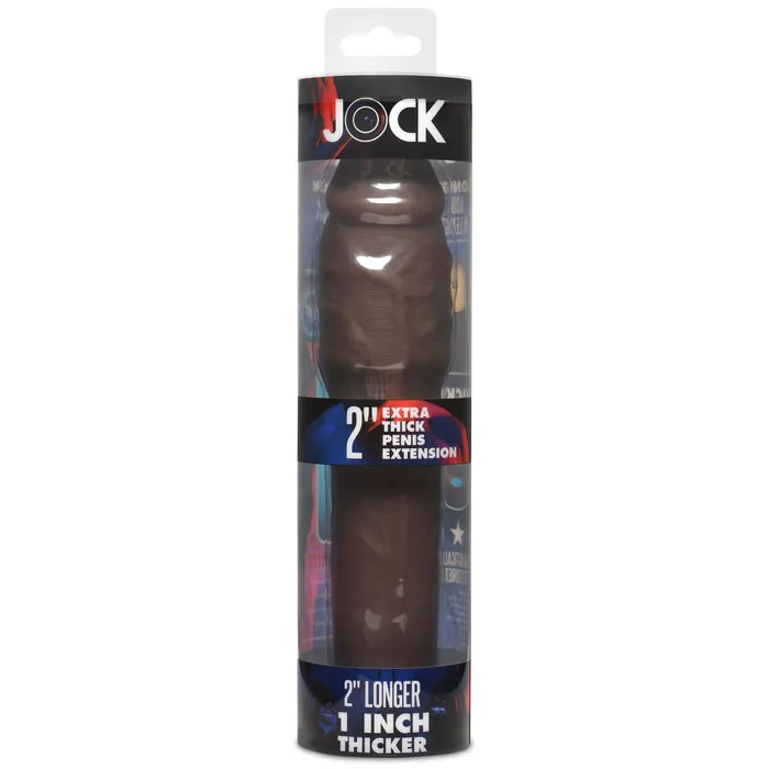 JOCK Extra Thick 2 Penis Extension Sleeve Dark Color Jock Male Sex Toys JOCK Extra Thick 2 Penis Extension Sleeve Dark Color Jock Male Sex Toys