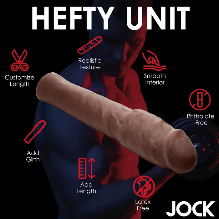 JOCK Extra Thick 2 Penis Extension Sleeve Dark Color Jock Male Sex Toys JOCK Extra Thick 2 Penis Extension Sleeve Dark Color Jock Male Sex Toys