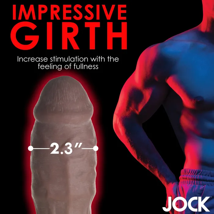JOCK Extra Thick 2 Penis Extension Sleeve Dark Color Jock Male Sex Toys JOCK Extra Thick 2 Penis Extension Sleeve Dark Color Jock Male Sex Toys
