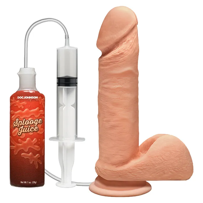 The D Perfect D Squirting 7 Inch With Balls Doc Johnson Dildos